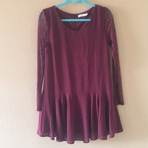 Lush drop waist dress